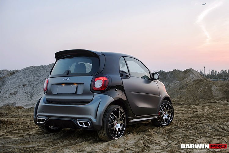 2016 - 2020 Smart Fortwo 453 BKSS Style Carbon Fiber Roof Spoiler